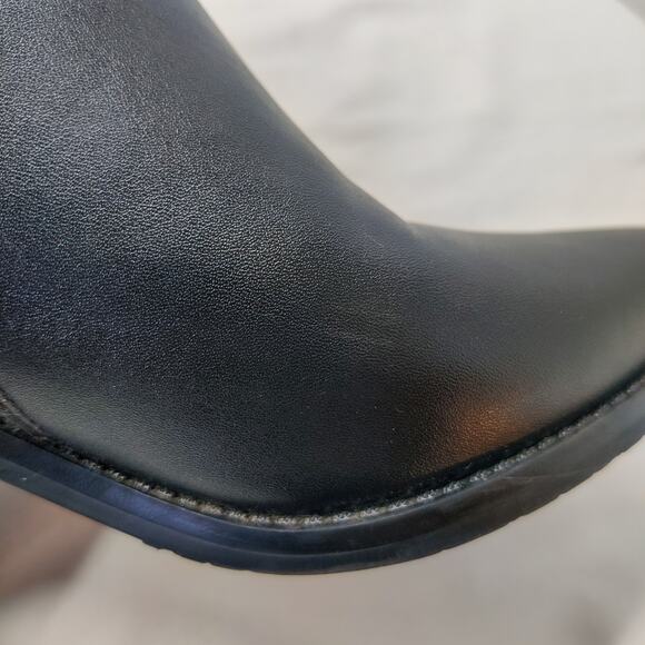 Blondo Eileen Waterproof Black Leather Heeled Ankle Booties Pointed Toe 6.5 - Picture 14 of 15